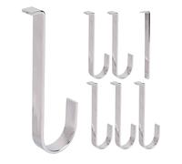 Ujjdwiurgh Lot de 6 crochets de revêtement en vinyle robuste à profil bas sans trou