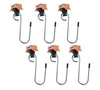 Ujjdwiurgh Lot de 6 crochets en métal pour camping-cars, camions - Accessoires de transport faciles à installer