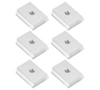 Ujjdwiurgh Lot de 6 éCrous à Fente en T, éCrous Coulissants M6 pour Rail en T, éCrous à Fente en Aluminium, éCrous Coulissants pour Rail, éCrous à Fente pour Meubles pour Fixation à Fente