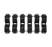 Ujjdwiurgh Lot de 6 filtres anti-bruit noirs de 15 mm de diamètre