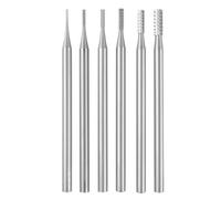 Ujjdwiurgh Lot de 6 fraises à bijoux cylindriques - Tige cylindrique de 3/32" - Outils de réglage lapidaire