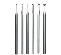 Ujjdwiurgh Lot de 6 fraises à bouche ouverte - Tige de 1,9 cm - Fraises rondes pour fabrication de bijoux (008-023)