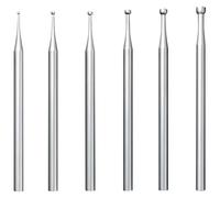 Ujjdwiurgh Lot de 6 fraises rondes à tige de 1,9 cm pour fabrication de bijoux - Argent