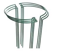 Ujjdwiurgh Lot de 6 grands piquets de 60 cm de haut en forme de nœud pour plantes, supports de jardin en métal solide, cerceaux de fleurs demi-ronds