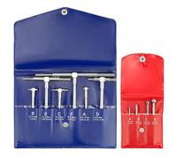 Ujjdwiurgh Lot de 6 jauges d'alésage télescopiques en acier inoxydable - Plage de 1/8 à 1/2 po et jauge de trou en T - 6 pièces de 5/16 à 15 cm, facile à utiliser