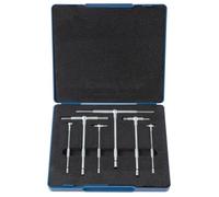 Ujjdwiurgh Lot de 6 jauges télescopiques de trou en T, jauge d'alésage télescopique avec un étui portable (plage de 1,6 cm à 15,2 cm)