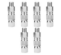 Ujjdwiurgh Lot de 6 joints pivotants sans air argentés de 6,35 mm pour peinture haute pression