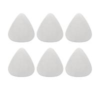 Ujjdwiurgh Lot de 6 médiators en acier inoxydable Argenté