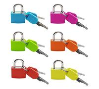 Ujjdwiurgh Lot de 6 mini cadenas en métal avec clés pour valise, école, salle de sport, salle de classe