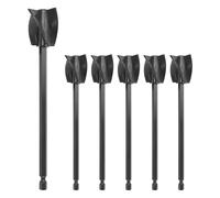 Ujjdwiurgh Lot de 6 palettes mélangeuses en résine époxy pour perceuse, mélangeur de peinture réutilisable