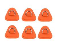 Ujjdwiurgh Lot de 6 patchs en forme de D pour bateau gonflable, kayak, canoë, kayak, kayak, SUP, en PVC, pour planche à pagaie, canoë, rafting, orange