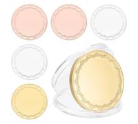 Ujjdwiurgh Lot de 6 pièces vierges à graver - 40 mm - Disque en métal poli mélangé