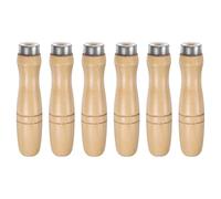 Ujjdwiurgh Lot de 6 poignées ergonomiques en bois avec trou rond pour limes métalliques de 30,5 cm