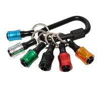 Ujjdwiurgh Lot de 6 porte-embouts hexagonaux 6,35 mm en alliage d'aluminium pour extensions de forets électriques