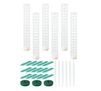 Ujjdwiurgh Lot de 6 poteaux en maille de mousse transparente de 38,1 cm pour plantes Monstera en pot