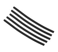 Ujjdwiurgh Lot de 6 protections en silicone pour grille de four, 35,6 cm de long, empêche les mains et les bras contre les mains et les bras (noir)