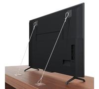 Ujjdwiurgh Lot de 6 sangles de sécurité réglables de 106,7 cm pour téléviseur, sans perçage, anti-basculement, ancrages muraux pour meubles et écrans plats