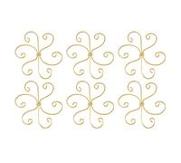 Ujjdwiurgh Lot de 6 supports de tige de plante Monstera en métal - Support de tige de plante en bambou