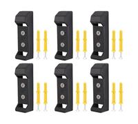 Ujjdwiurgh Lot de 6 supports muraux pour moulinet de pêche avec vis