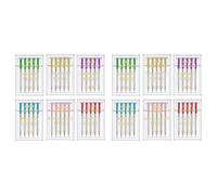 Ujjdwiurgh Lot de 60 aiguilles universelles à tige plate pour machine à coudre 6 tailles compatibles avec Singer