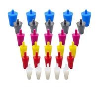 Ujjdwiurgh Lot de 60 bouchons de drainage coniques solides en caoutchouc de silicone pour table d'eau, 6 tailles AC