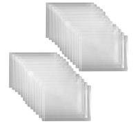 Ujjdwiurgh Lot de 60 pochettes de rangement réutilisables en plastique transparent