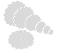 Ujjdwiurgh Lot de 7 blocs de tampons en acrylique transparent avec grille et poignée, blocs de tampons décoratifs pour enfants