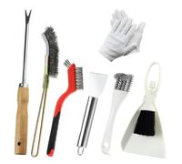 Ujjdwiurgh Lot de 7 brosses de nettoyage en acier inoxydable pour cages à oiseaux