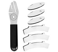 Ujjdwiurgh Lot de 7 clés de correction de frein à disque de vélo avec plaquettes de frein à disque pour vélo de route