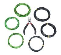 Ujjdwiurgh Lot de 7 fils d'entraînement de 5 m avec kit de coupe-fil en aluminium anodisé antirouille