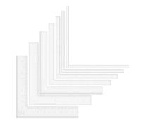 Ujjdwiurgh Lot de 7 outils de positionnement pour cartes en papier - Règles acryliques pour scrapbooking - Pour aligner les couches de cartes
