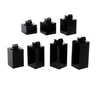 Ujjdwiurgh Lot de 7 présentoirs carrés de différentes hauteurs pour bagues de doigt - Accessoires de photographie - Facile à installer et à utiliser