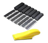 Ujjdwiurgh Lot de 71 mini ponceuses à la main - Outil de ponçage humide et sec - Pour travaux manuels, polissage du bois et du métal