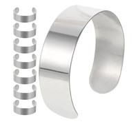 Ujjdwiurgh Lot de 8 bracelets vierges pour la fabrication de bijoux, bracelets personnalisés faits à la main
