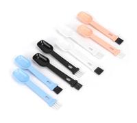 Ujjdwiurgh Lot de 8 brosses à café 2 en 1 avec cuillère pour moulin à café