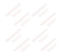 Ujjdwiurgh Lot de 8 chevalet et sillet en os pour guitare acoustique à 6 cordes en os véritable