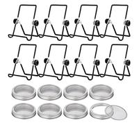 Ujjdwiurgh Lot de 8 couvercles de germination en acier inoxydable pour germination des graines