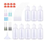 Ujjdwiurgh Lot de 8 flacons applicateurs de colle, 30 ml pour applications de colle, projets d'art et peinture