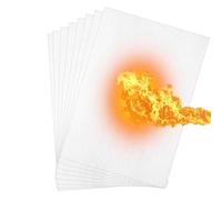 Ujjdwiurgh Lot de 8 joints de four en fibre de céramique pour isolation haute température Blanc