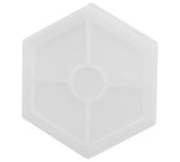 Ujjdwiurgh Lot de 8 moules hexagonaux en silicone pour dessous de verre - Moules époxy pour moulage avec résine, béton, ciment