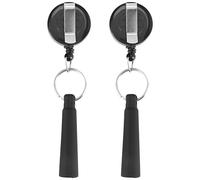 Ujjdwiurgh Lot de 8 porte-crayons rétractables en silicone élastique pour le travail du bois, porte-clés rétractable