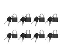 Ujjdwiurgh Lot de 8 Serrures avec Clé pour Bagages Gym Locker Lock Mini Coloré pour l'École en Plein Air à B