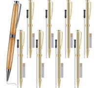 Ujjdwiurgh Lot de 8 stylos torsadés fins pour tournage du bois - 7 mm - Avec accessoires de tournage de rechange C