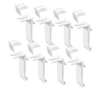 Ujjdwiurgh Lot de 8 supports de serrage Klemmfix en PVC pour store enrouleur double
