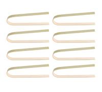 Ujjdwiurgh Lot de 80 mini pinces à pain jetables en bambou de 10,2 cm pour toast