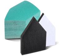 Ujjdwiurgh Lot de 80 papiers abrasifs et 2 tampons d'interface de ponçage pour ponceuse M-12, grain 80, 120, 150, 180, 240