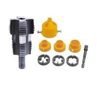 Ujjdwiurgh Lot de 9 enfile-tuyaux en PVC rond 4/6 points PPR pour tuyau d'eau