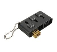 Ujjdwiurgh Lot de brosses de nettoyage de rainures pour club de golf Noir