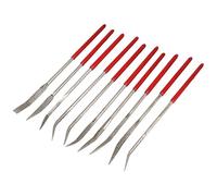 Ujjdwiurgh Lot de mini limes à aiguilles incurvées avec revêtement en métal