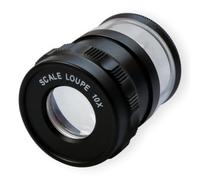 Ujjdwiurgh Loupe à échelle cylindrique 10x lentille optique 10x bijoux et identification d'artefacts